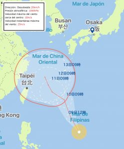 Tifón en Japón no.12