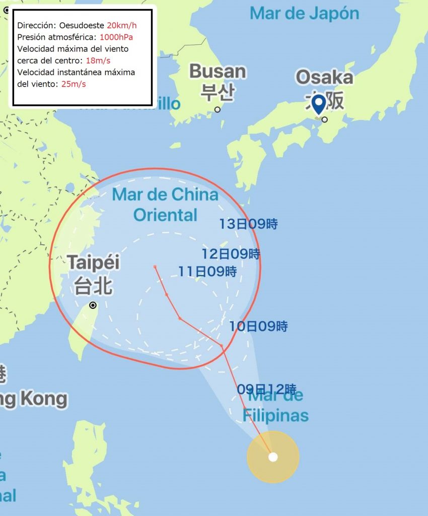 Tifón en Japón no.12