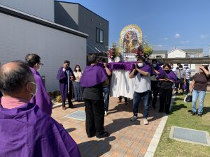 Procesion Señor de los Milagros en Japon