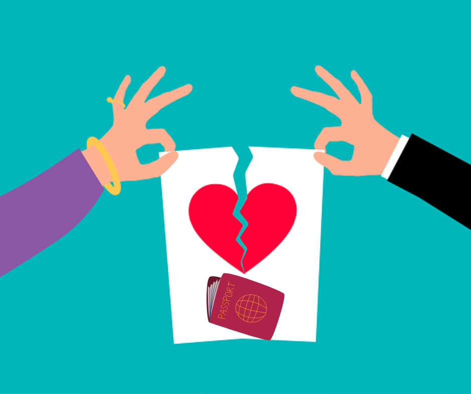 divorcio y visa 